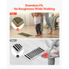 VEVOR 4 x 10 Inch Floor Registers, 6-Pack Vent Grilles, HVAC Heavy-Duty Walkable Iron Floor Vents, Easily Adjustable Rust-Proof Air Vents Deflector with Metal Damper, Ideal for Home & Office, Brown