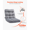 VEVOR Floor Chair, Recycled Foam Folding Sofa Chair with 14 Adjustable Positions, Multifunctional Floor Chair with Back Support Ideal for Sleeping Reading, Floor Gaming Chair Suitable for Kids, Gray