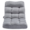 VEVOR Floor Chair, Recycled Foam Folding Sofa Chair with 14 Adjustable Positions, Multifunctional Floor Chair with Back Support Ideal for Sleeping Reading, Floor Gaming Chair Suitable for Kids, Gray