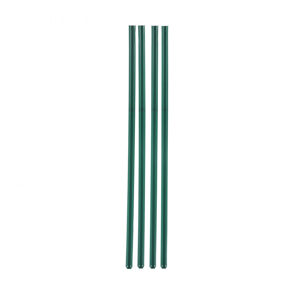 VEVOR Bottom Locking Privacy Slats, Single-Wall Vertical Bottom-Locking Slats for Chain-Link Fence, High-Density HDPE Chain Link Slats Ideally Fit 4' High Fence for Garden, Farm, Sports Field(Green)