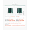 VEVOR Bottom Locking Privacy Slats, Single-Wall Vertical Bottom-Locking Slats for Chain-Link Fence, High-Density HDPE Chain Link Slats Ideally Fit 5' High Fence for Garden, Farm, Sports Field(Green)