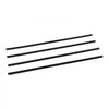 VEVOR Bottom Locking Privacy Slats, Single-Wall Vertical Bottom-Locking Slats for Chain-Link Fence, High-Density HDPE Chain Link Slats Ideally Fit 6' High Fence for Garden, Farm, Sports Field(Black)