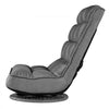 VEVOR Swivel Floor Gaming Chair, 360-Degree Rotating Floor Chair with 4 Adjustable Position Folding Backrest, Metal Frame with Recycled Foam and Linen Fabric, for Watching TV, Reading, Relaxing, Gray