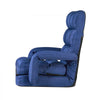 VEVOR Floor Chair, 5 Adjustable Positions Folding Floor Gaming Chair with Back Support, Armrests, and Cushion, Sturdy Metal Frame with Recycled Foam and Linen Fabric, for Reading, Relaxing, Dark Blue