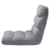 VEVOR Floor Chair, Recycled Foam Folding Sofa Chair with 14 Adjustable Positions, Multifunctional Floor Chair with Back Support Ideal for Sleeping Reading, Floor Gaming Chair for Living Room, Gray