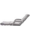 VEVOR Floor Chair, Floor Gaming Chair with 5 Adjustable Position and Back Support, Folding Sofa Chair with Armrest for Adults, Sofa Lounger Bed with Back Cushion for Living Room and Bedroom, Gray