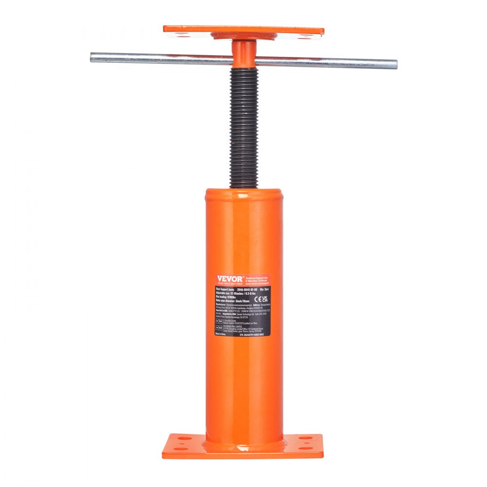 VEVOR House Floor Jack, 12"-16" Height Range, 9700 lbs Max Load Capacity, Adjustable Support Beam Basement Jack Post Pole for Leveling, Lift Support Steel Telescoping Jack Post for Temporary Support