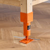 VEVOR Screw Jack Post, 4" x 4", 13.2"-18.7" Height Range, 24700 lbs Max Load Capacity, Adjustable Shore Jack, Temporary House Jack Pole for Home Leveling, Lifting Floor Crawlspace Basement Shore Beam