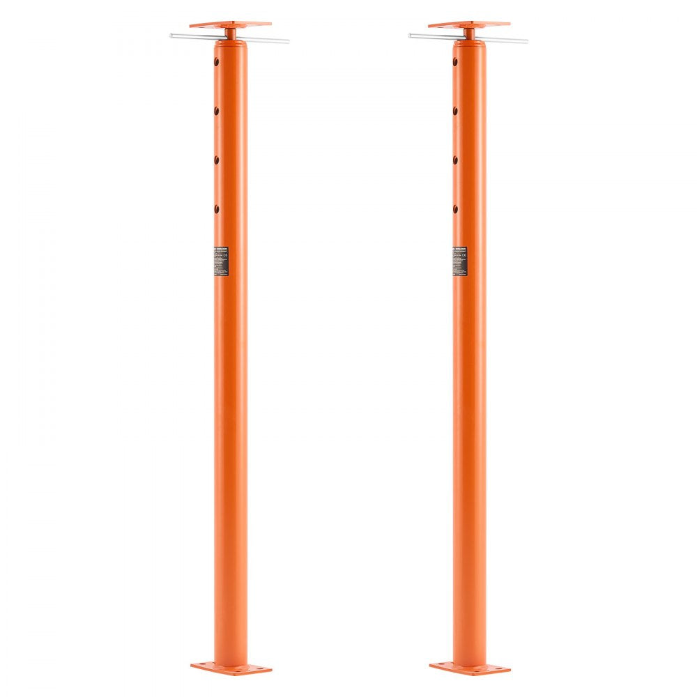 VEVOR House Floor Jacks, 2 Pack 53-93 Inch Height Range, 18000 lbs Max Load Capacity, Adjustable Support Beam Basement Jack Post Pole for Leveling, Lift Steel Telescoping Post for Temporary Support