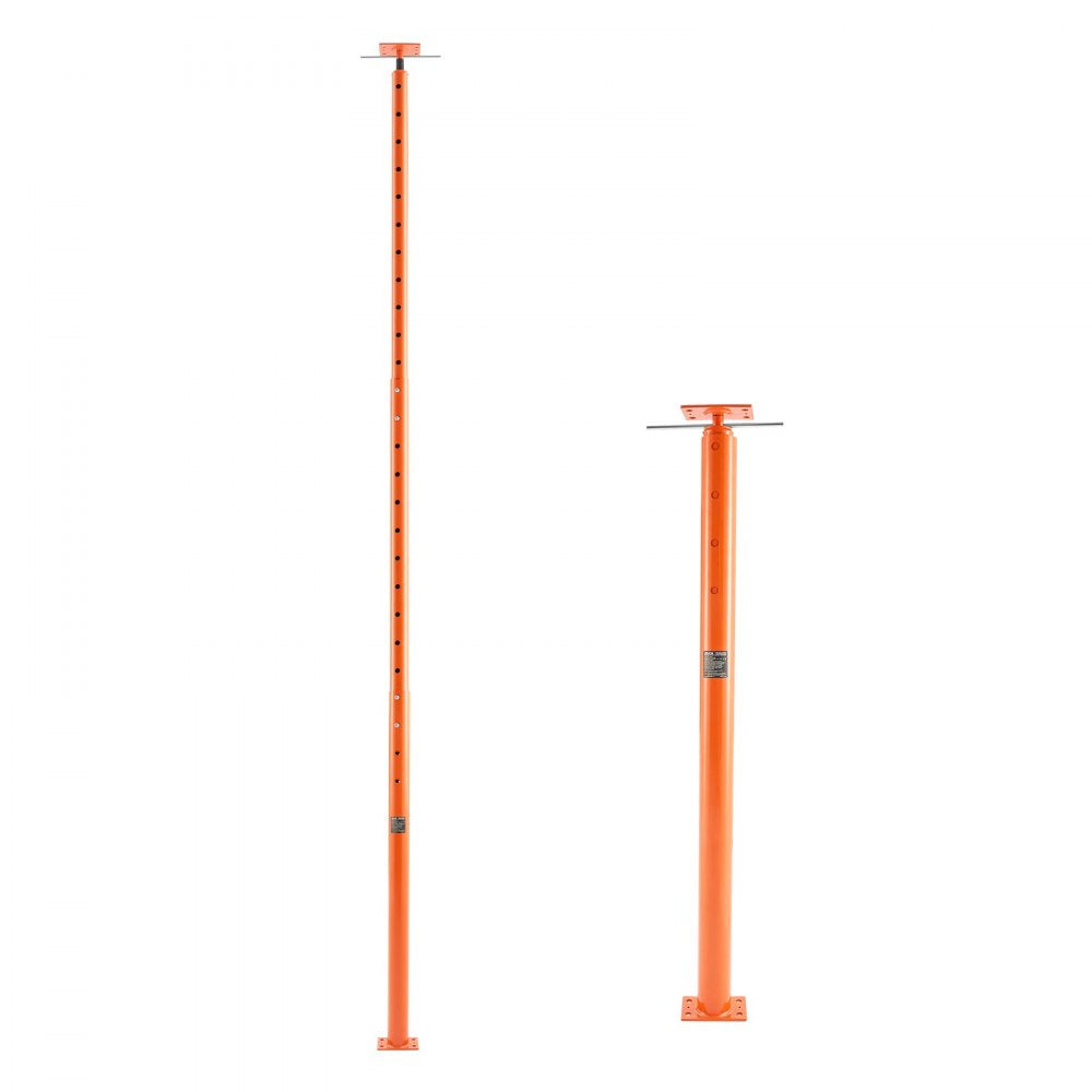 VEVOR House Floor Jacks, 2 Pack 54-150 Inch Height Range, 11200 lbs Max Load Capacity, Adjustable Support Beam Basement Jack Post Pole for Leveling, Lift Steel Telescoping Post for Temporary Support