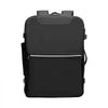 VEVOR Vacuum Travel Backpack, 80L, Expandable Vacuum Seal Compression Travel Backpack with Pump, with TSA-Approved Lock, Airback Vacpack, Water-Resistant Carry-On Suitcase Luggage, for Business, Black