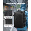 VEVOR Vacuum Travel Backpack, 65L, Expandable Vacuum Seal Compression Travel Backpack, with TSA-Approved Lock, Multiple Pockets Compartments, Water-Resistant Carry-On Suitcase Luggage, No Pump, Black