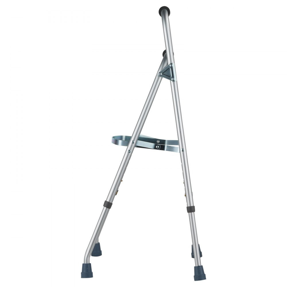 VEVOR Folding Hemi Walker, One Arm Folding Walker for Seniors with 6-Level Adjustable Height, Lightweight Aluminum | Side One-Hand Style Mobility Aid for Elderly Handicapped Disabled, Up to 350LBS