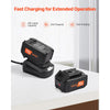 VEVOR 20V Cordless Hammer Drill, Lithium-Ion 0.6 Inch Rotary Hammer Driver, SDS-Plus Electric Lightweight Power Tool Kit with Battery and Charger, 2 Functions, 1000 RPM, 5100 BPM