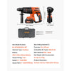 VEVOR 20V Brushless Cordless Hammer Drill, Lithium-Ion 1 Inch Rotary Hammer Driver, SDS-Plus Electric Lightweight Power Tool Kit with Battery and Charger, 4 Functions, 1200 RPM, 5300 BPM