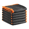 VEVOR Moving Blankets 6 Pcs, 72 x 40 in (32 lbs/dz) Large Packing Blankets with Cotton Filling, Heavy Duty Nonwoven Fabric Padded Moving Blanket for Shipping, Wrapping, Protecting Furniture