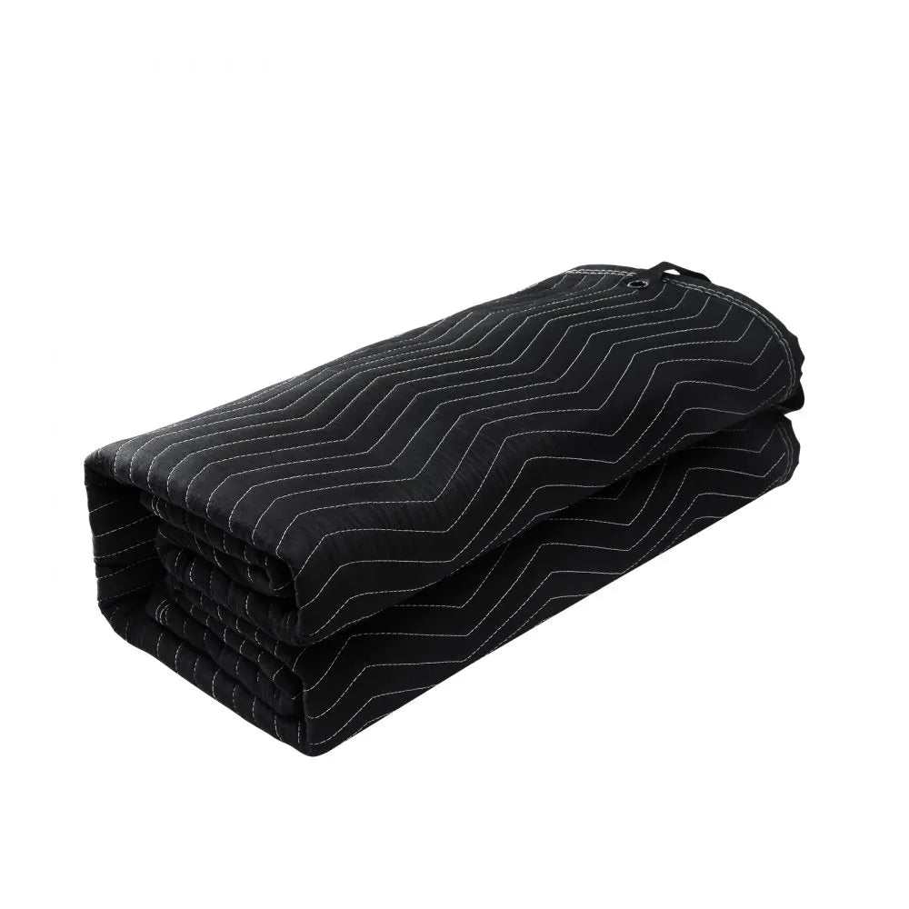VEVOR Sound Dampening Blanket, 96" x 80", Extra Large Studio Grommeted Soundproof Blanket with Grommets, Light Blocker for Door Acoustic Noise Blocking Blanket Studio Sound Absorption Sheet, Black