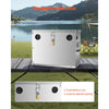 VEVOR Battery Box, Group 24/31 Trolling Motor Battery Box, Marine Batteries Case with Lock, Handles and Rubber-Grommet Cable Holes, Stainless Steel Shell, Suitable for Cars, Boats & Trolling Motors