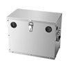VEVOR Battery Box, Group 24/31 Trolling Motor Battery Box, Marine Batteries Case with Lock, Handles and Rubber-Grommet Cable Holes, Stainless Steel Shell, Suitable for Cars, Boats & Trolling Motors