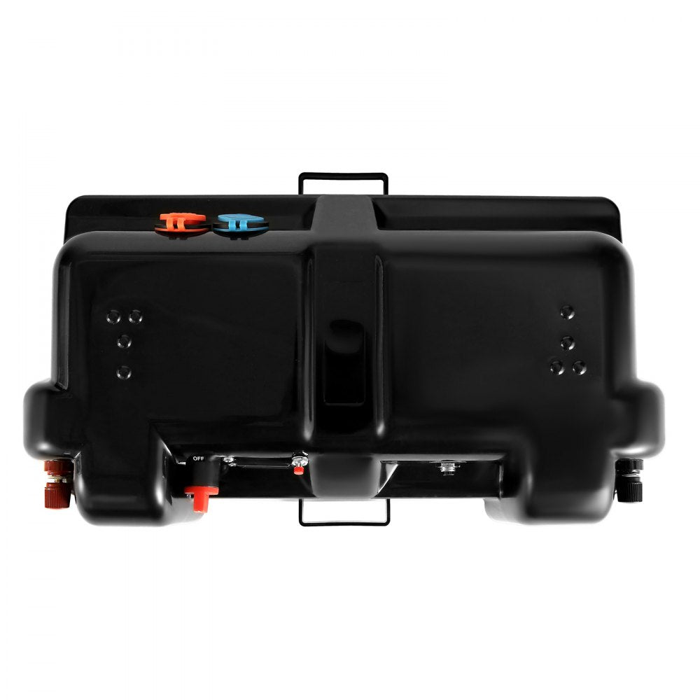 VEVOR Battery Box, Group 24/27 Trolling Motor Battery Box, 12V/24V Marine Batteries Case with PP Shell and Dual Straps, Smart Batteries Case, Suitable for Trolling Motor, Marine,RV & Solar Panel