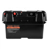 VEVOR Battery Box, Group 24/27 Trolling Motor Battery Box, 12V/24V Marine Batteries Case with PP Shell and Dual Straps, Smart Batteries Case, Suitable for Trolling Motor, Marine,RV & Solar Panel