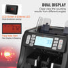 VEVOR Money Counter Machine, Bill Counter with UV, MG, IR and DD Counterfeit Detection, USD & EUR Cash Counting Machine with Add and Batch Modes, Large LCD & External Display