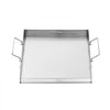 VEVOR Stainless Steel Griddle, 18x16 inch Universal Flat Top Rectangular Plate, Gas Grill Griddle for BBQ Grill, Teppanyaki, Portable Family Cookware with Handle, for Camping Tailgating Party