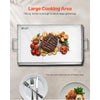 VEVOR Stainless Steel Griddle, 36x22 inch Universal Flat Top Rectangular Plate, Gas Grill Griddle for BBQ Grill, Teppanyaki, Portable Family Cookware with Handle, for Camping Tailgating Party