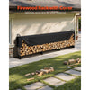 VEVOR Firewood Rack with Waterproof Cover, 150 x 14 x 46 in Outdoor Firewood Holder, 660lb Weight Capacity, 1/2 Cord Log Holder, Half-Covered, Powder-coated Wood Storage Rack for Fireplace Deck