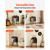 VEVOR Record Player Stand, 2 Tiers Turntable Stand with 4 Cabinets, Holds up to 100 Albums, Wooden Vinyl Record Storage Cabinet with Display Shelf for Bedroom, Living Room, Brown