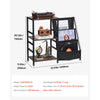 VEVOR Record Player Stand with Charging Station & USB Ports, Holds up to 200 Albums, 3-Tier Turntable Stand with Vinyl Record Storage, Record Player Table with Display Shelf for Bedroom, Living Room