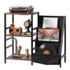 VEVOR Record Player Stand with Charging Station & USB Ports, Holds up to 200 Albums, 3-Tier Turntable Stand with Vinyl Record Storage, Record Player Table with Display Shelf for Bedroom, Living Room