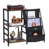 VEVOR Record Player Stand with Charging Station & USB Ports, Holds up to 200 Albums, 3-Tier Turntable Stand with Vinyl Record Storage, Record Player Table with Display Shelf for Bedroom, Living Room