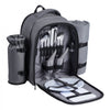 VEVOR Picnic Backpack, Beach Picnic Backpack Bag for 2 Person with Insulated Cooler Compartment, Detachable Bottle/Wine Holder, Lightweight Blanket, Plates and Cutlery Set for Hiking, Camping, Grey