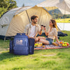 VEVOR Picnic Backpack, Beach Picnic Backpack Bag for 4 Person with Insulated Cooler Compartment, Detachable Bottle/Wine Holder, Lightweight Blanket, Plates and Cutlery Set for Outdoor, Navy Blue