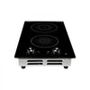 VEVOR Induction Cooktop 12in 2 Burners Built-in Electric Stove 220V 3500W, Low-Power Continuous Heating, Induction Burner for Kitchen, 11 Power Levels, Knob Control, Ceramic Glass, and Child Lock