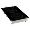 VEVOR Induction Cooktop 12in 2 Burners Built-in Electric Stove 220V 3500W, Low-Power Continuous Heating, Induction Burner for Kitchen, 11 Power Levels, Knob Control, Ceramic Glass, and Child Lock