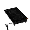 VEVOR Induction Cooktop 12in 2 Burners Built-in Electric Stove 110V 1800W, Low-Power Continuous Heating, Countertop Induction Burner, 9 Power Levels, LED Touch Screen, Ceramic Glass, and Child Lock
