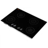 VEVOR Induction Cooktop 30inch 4 Burners Built-in Electric Stove 220V 7200W, Low-Power Continuous Heating, Induction Burner for Kitchen, with 11 Power Levels, Knob Control, and Child Lock