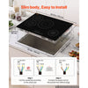 VEVOR Induction Cooktop 30inch 4 Burners Built-in Electric Stove 220V 7500W, Low-Power Continuous Heating, Induction Burner for Kitchen, with 9 Power Levels, LED Touch Screen, and Child Lock