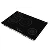 VEVOR Induction Cooktop 30inch 4 Burners Built-in Electric Stove 220V 7500W, Low-Power Continuous Heating, Induction Burner for Kitchen, with 9 Power Levels, LED Touch Screen, and Child Lock