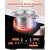 VEVOR Induction Cooktop 30in 5 Burners Built-in Electric Stove 220V 9200W, Low-Power Continuous Heating, Induction Burner for Kitchen, 9 Power Levels, LED Touch Screen, Ceramic Glass, Child Lock