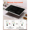 VEVOR Induction Cooktop 36inch 5 Burners Built-in Electric Stove 220V 9200W, Low-Power Continuous Heating, Induction Burner for Kitchen, with 11 Power Levels, Knob Control, and Child Lock