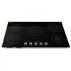 VEVOR Induction Cooktop 36inch 5 Burners Built-in Electric Stove 220V 9200W, Low-Power Continuous Heating, Induction Burner for Kitchen, with 11 Power Levels, Knob Control, and Child Lock