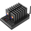 VEVOR Restaurant Pager System, Wireless 500m Long Range Lineup Waiting Queue Signal, Guest Customer Calling Beepers with Vibration & Flashing, 16 Buzzers for Food Truck, Church, Nursery, Hospital