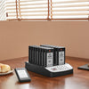 VEVOR Restaurant Pager System, Wireless 500m Long Range Lineup Waiting Queue Signal, Guest Customer Calling Beepers with Vibration & Flashing, 16 Buzzers for Food Truck, Church, Nursery, Hospital