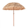 VEVOR Tiki Umbrella, 6 ft Thatched Patio Umbrella with Tilt, Hawaiian Style Beach Parasol with Durable PP Thatch and 8 Metal Ribs, Grass Pool Umbrellas for Beach, Patio, Poolside, Backyard & Garden