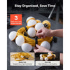 VEVOR Construction String Lights 100FT 100W 10 Bulbs LED String Work Lights, IP65 Waterproof Linkable LED Temporary Jobsite Lighting, 5000K 12000LM, for Construction Site Crawlspace Renovation, 2 Pack