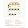 VEVOR Construction String Lights 100FT 100W 10 Bulbs LED String Work Lights, IP65 Waterproof Linkable LED Temporary Jobsite Lighting, 5000K 12000LM, for Construction Site Crawlspace Renovation, 2 Pack