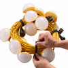 VEVOR Construction String Lights 100FT 100W 10 Bulbs LED String Work Lights, IP65 Waterproof Linkable LED Temporary Jobsite Lighting, 5000K 12000LM, for Construction Site Crawlspace Renovation, 2 Pack